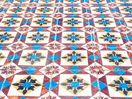 vintage portuguese tiles in Porto, Portugalの写真素材