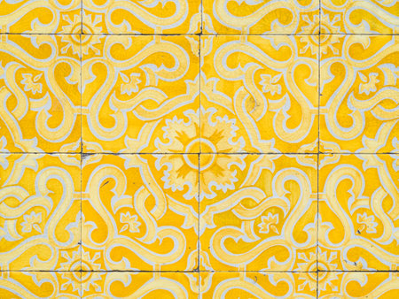 vintage portuguese tiles in Porto, Portugalの写真素材