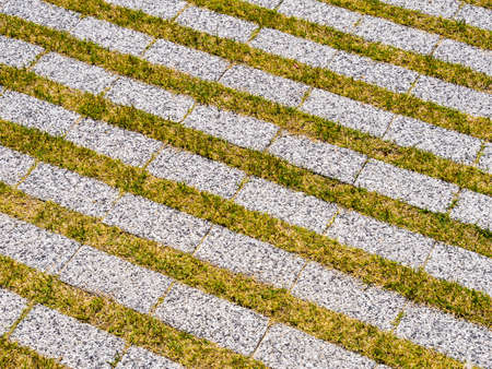 Stone and grass backgroundの写真素材