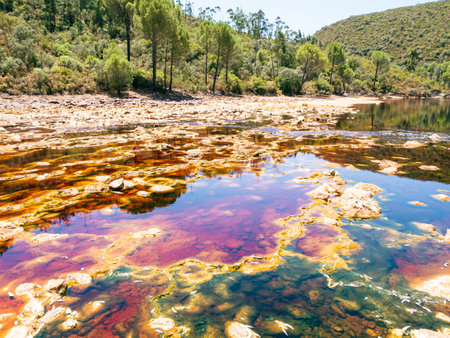 Riotinto old mine in Huelva, Spainの写真素材