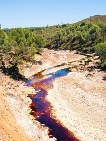 Riotinto old mine in Huelva, Spainの写真素材
