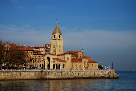 gijon churchの写真素材