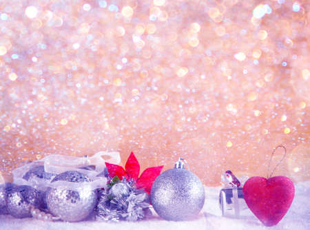 christmas card gold backgroundの写真素材