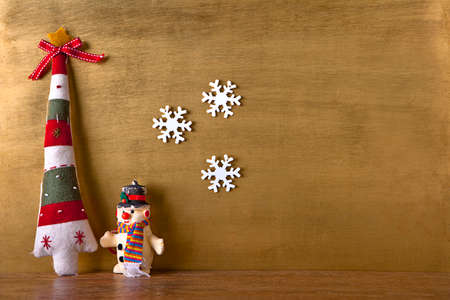 christmas card gold backgroundの写真素材