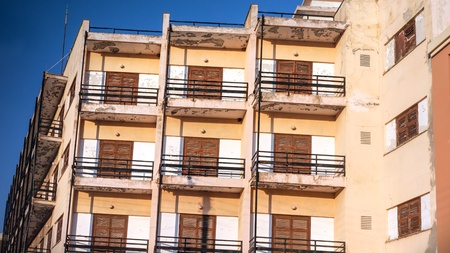 A Greek apartment in Corfu, Greece.のeditorial素材