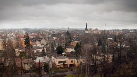 View of Cesky TesÃ­n, Czech Republicの写真素材