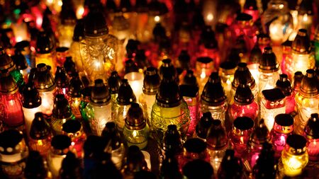 1st of November, All Saints Day, Krakow Polandの写真素材