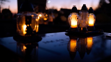 1st of November, All Saints Day,  Krakow Polandの写真素材