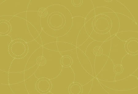 An abstract background made up of a series of dotted lines and circles. This could be used to show a plan or mapping out an idea.の写真素材