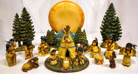 Indian Nativity Sceneの写真素材