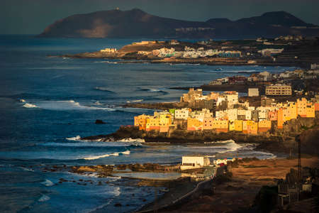 Coastal Town in the Atlantic ocean Canary Islands El Roque
