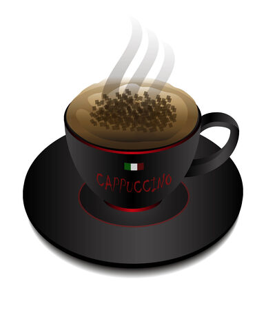 Cappuccino Coffeeのイラスト素材