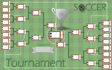 Soccer Tournament Bracketのイラスト素材
