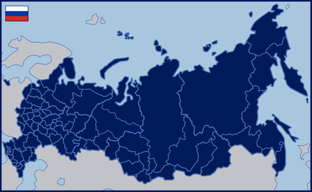 Blank Map of Russiaのイラスト素材
