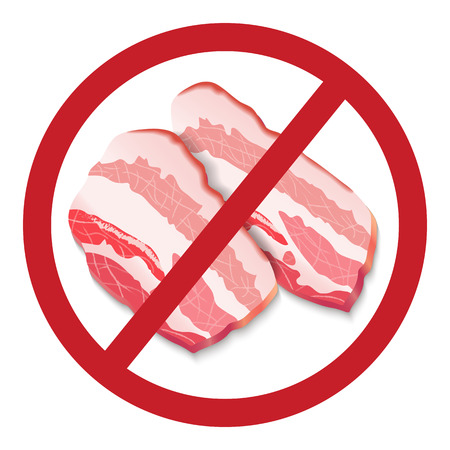 Signal Prohibited Baconのイラスト素材