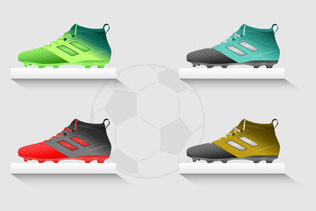 Football Boots Set illustration graphic design.のイラスト素材