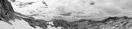 Mountain peaks in the Triglav National Park in Slovenia