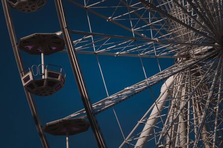 Detail view of the Ferris wheel at the Prater in Viennaの写真素材