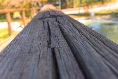 cracked wood caused by weatheringの写真素材