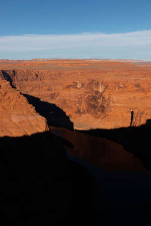 Dramatic Desert Canyon Sunrise at horseshoe bend.の写真素材