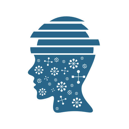 Vector illustration of a human headのイラスト素材