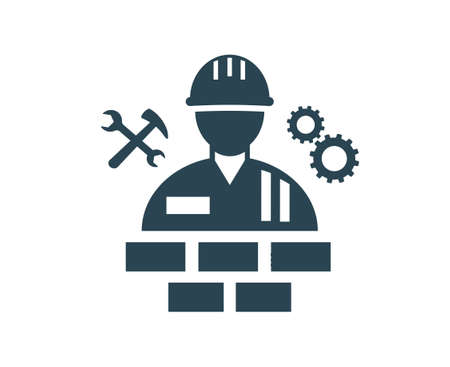 Vector illustration icon for repair, installation and maintenance and construction work.のイラスト素材
