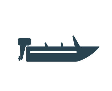 Vector illustration, icon, logo boat, schooner, ship. Water transport.のイラスト素材