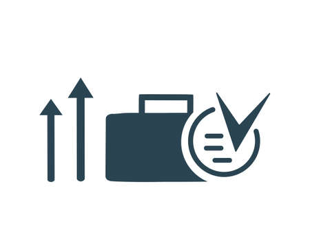 Vector illustration of an icon business, business suitcase, finance, and marketing. web.のイラスト素材