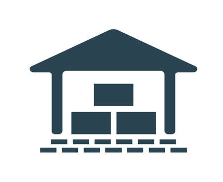 Vector illustration,   icon of real estate, houses and buildings. industry and architecture. editable. isolated on a white background.のイラスト素材