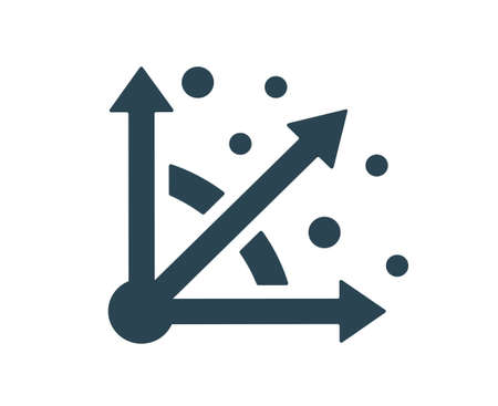 Vector illustration of an icon, logo, business, finance and marketing. Growth, achievements. isolated on a white background.のイラスト素材