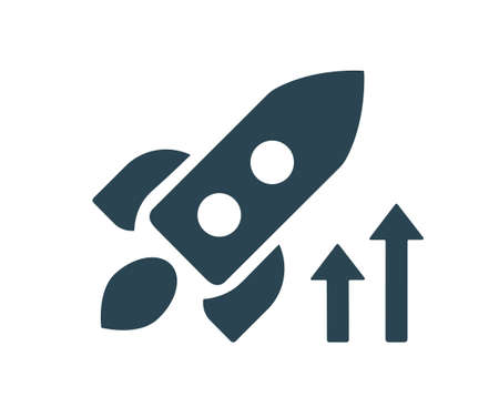 Vector illustration of an icon, logo, business, finance and marketing. Growth, achievements. isolated on a white background.のイラスト素材