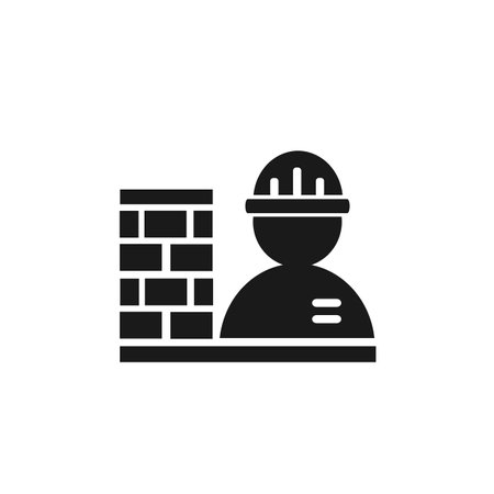 Vector illustration, icon of the technical and construction maintenance team.のイラスト素材