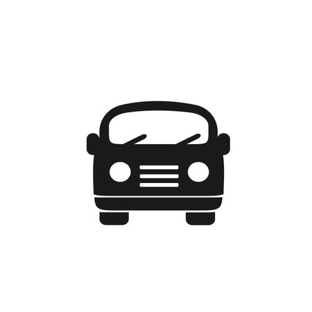 Vector illustration of the logo, the car icon. isolated on a white background.のイラスト素材