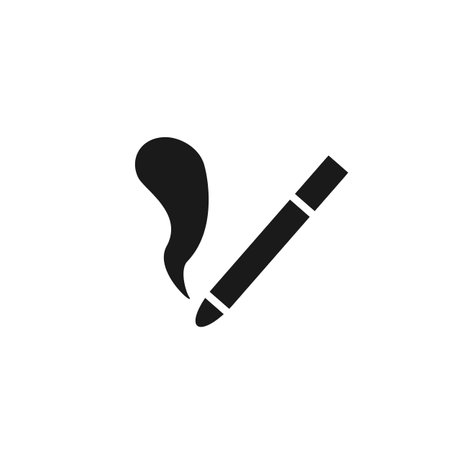 Vector illustration, cigarette icon. isolated on a white background.のイラスト素材