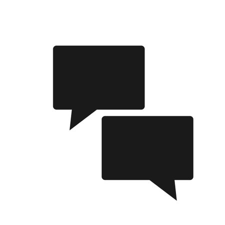 Vector icon of a message, chat. isolated on a white background.のイラスト素材