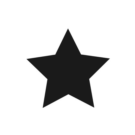 Vector illustration,  web icon of a five-pointed star. isolated on a white background.のイラスト素材