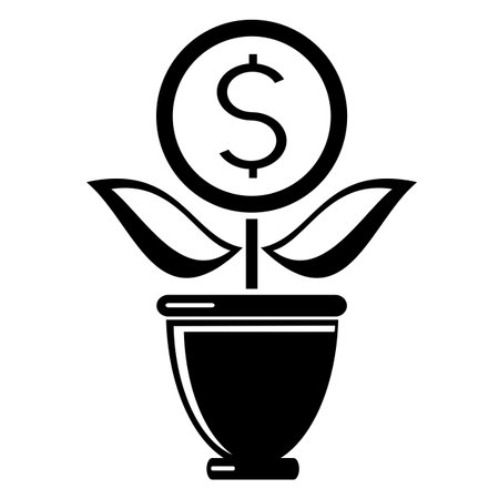 Vector illustration, money icon, coins. Height. isolated on a white background.のイラスト素材