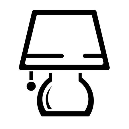 Vector illustration, web icon. Lamp. flat design. isolated on a white background.のイラスト素材