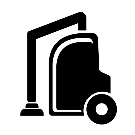 Vector illustration, web icon. vacuum cleaner. flat design. isolated on a white background.のイラスト素材