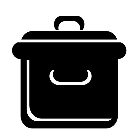 Vector illustration, web icon. Pot. flat design. isolated on a white background.のイラスト素材