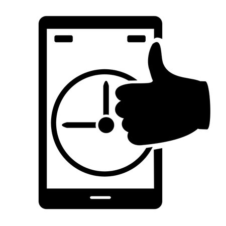 Vector illustration, icon online order, delivery. isolated on a white background.のイラスト素材