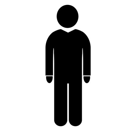 Vector illustration, human, people icon. isolated on a white background.のイラスト素材