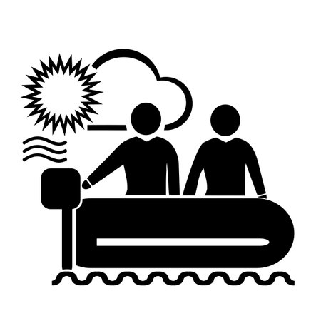 Vector illustration, logo, icon for travel and leisure. wildlife and tourism. people. isolated on a white background.のイラスト素材