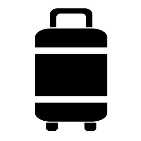 Vector illustration, logo, web icon of a briefcase, bag. isolated on a white background.のイラスト素材