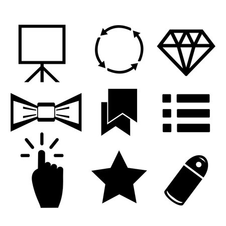 A set of vector web icons.のイラスト素材