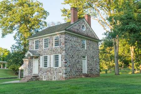 George Washington's Headquarters in Valley Forge National Historic Park, Pennsylvaniaのeditorial素材