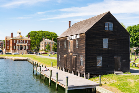 Salem, MA - June 8, 2019: Historic Pedrick Store House at the Salem Maritime National Historic Siteのeditorial素材