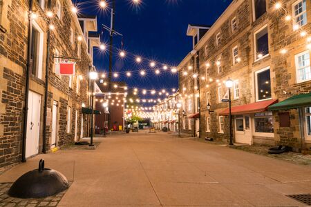 Shops near the Halifax, Nova Scotia waterfront along the Historic Properties Market Mallの写真素材