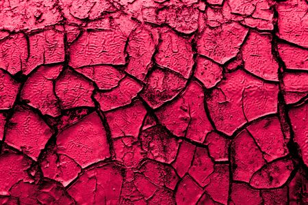 old cracked paint for backgroundの写真素材