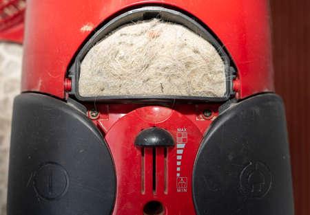 dust clogged vacuum cleaner filter.の写真素材
